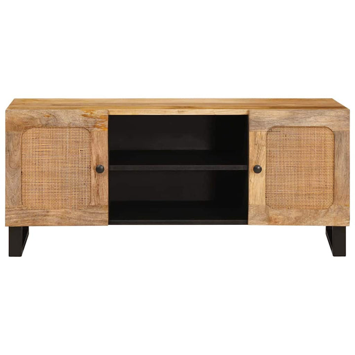 TV-skab med hylde Brun 105 x 33 x 46 cm Massivt mangotræ