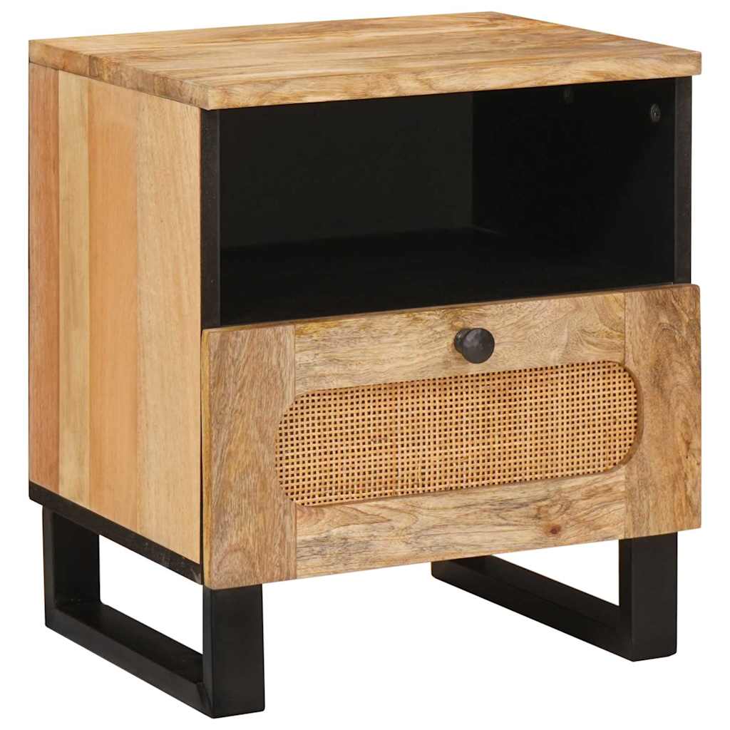 Natskab 2 pcs Naturfarvet 40 x 33 x 46 cm Massivt mangotræ