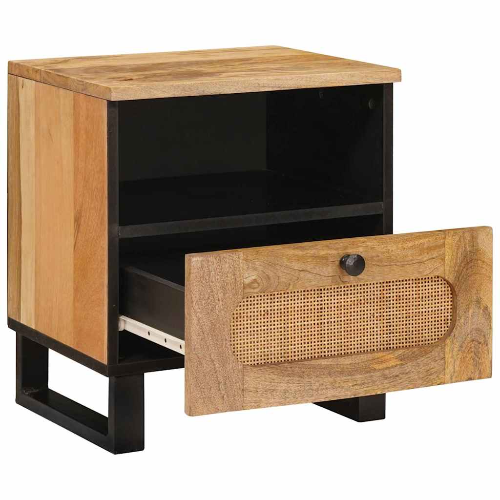 Natskab 2 pcs Naturfarvet 40 x 33 x 46 cm Massivt mangotræ
