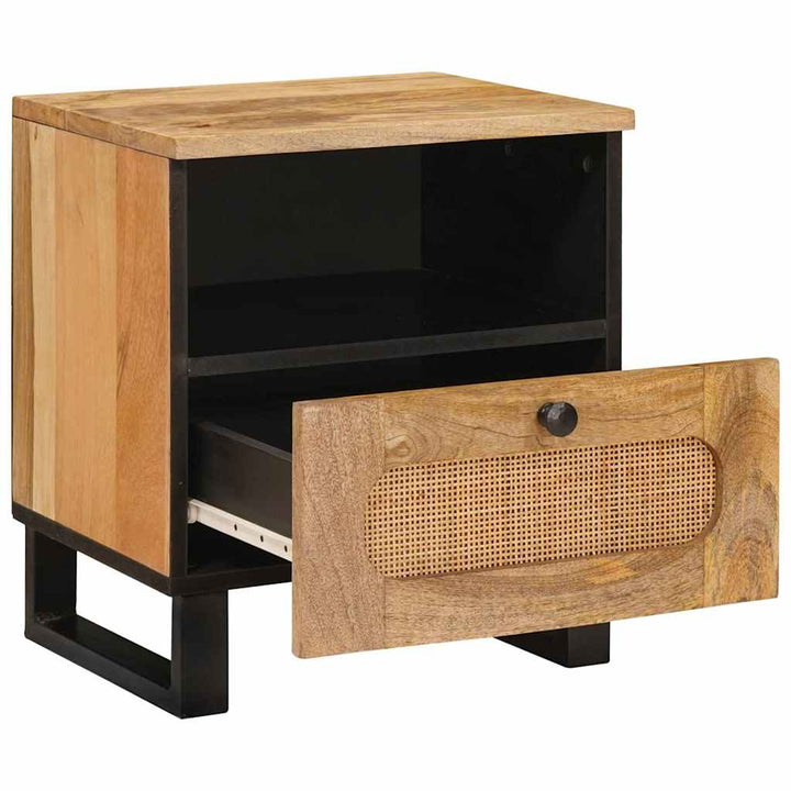 Natskab 2 pcs Naturfarvet 40 x 33 x 46 cm Massivt mangotræ