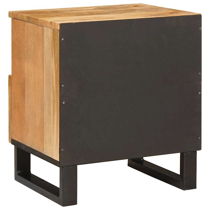 Natskab 2 pcs Naturfarvet 40 x 33 x 46 cm Massivt mangotræ