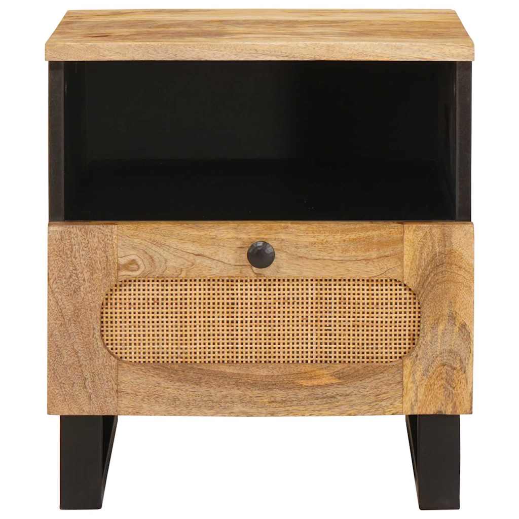 Natskab 2 pcs Naturfarvet 40 x 33 x 46 cm Massivt mangotræ
