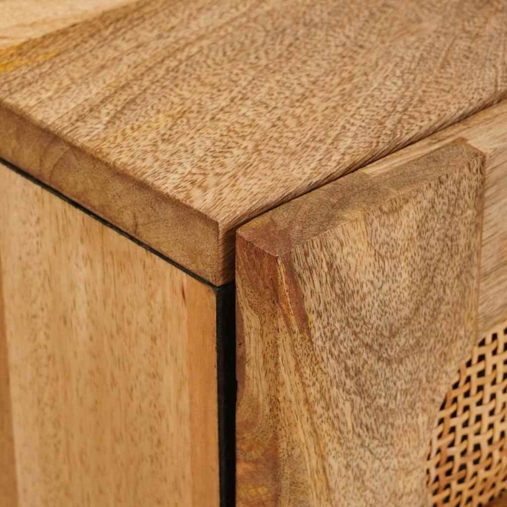 Natskab med skuffe Naturfarvet 50 x 33 x 60 cm Massivt mangotræ