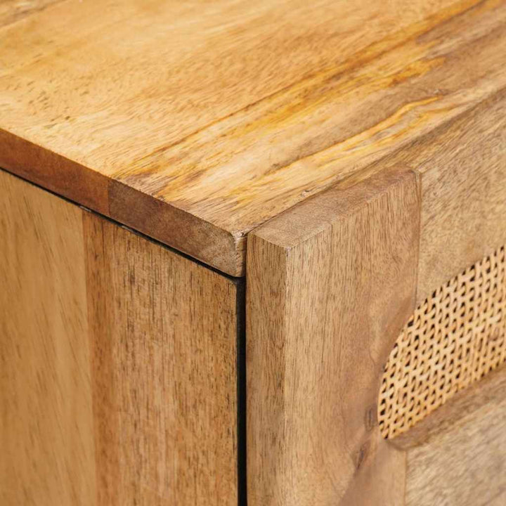 Natskab med skuffe Naturfarvet 50 x 33 x 60 cm Massivt mangotræ