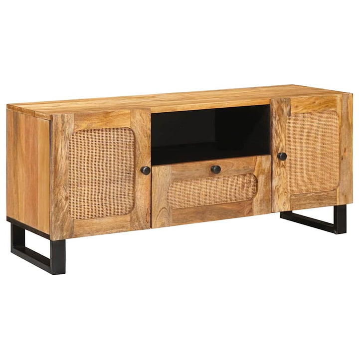 TV-skab med skuffe Brun 105 x 33 x 46 cm Massivt mangotræ