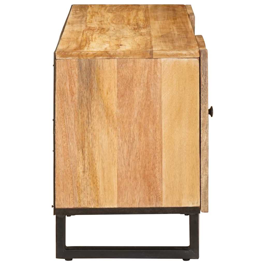 TV-skab med skuffe Brun 105 x 33 x 46 cm Massivt mangotræ