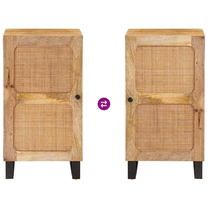 Sideboard med opbevaring Brun 40 x 33 x 75 cm Massivt mangotræ