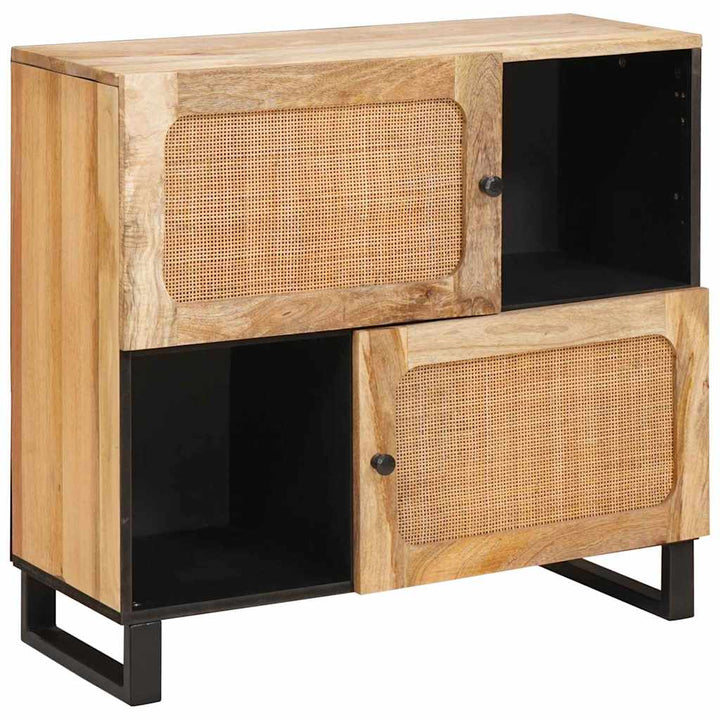 Sideboard med opbevaring Brun 80 x 33 x 75 cm Massivt mangotræ