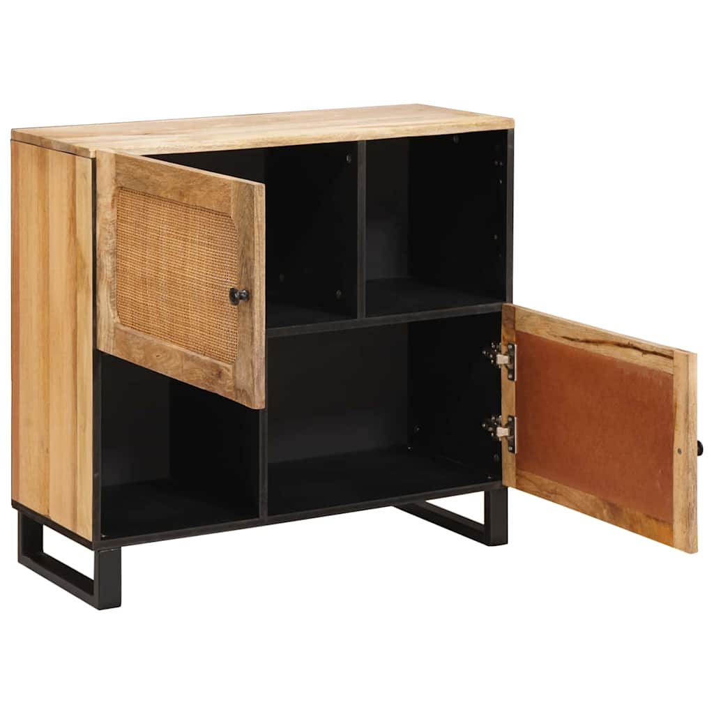 Sideboard med opbevaring Brun 80 x 33 x 75 cm Massivt mangotræ