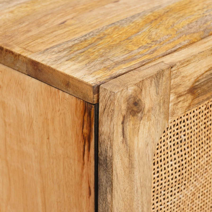 Highboard med opbevaring Brun 90 x 33 x 75 cm Massivt mangotræ