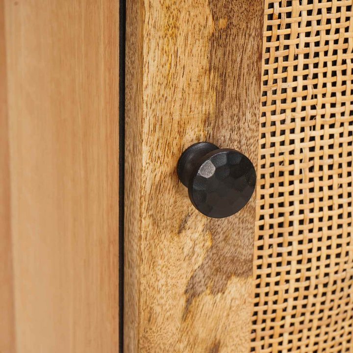 Highboard med opbevaring Brun 90 x 33 x 75 cm Massivt mangotræ