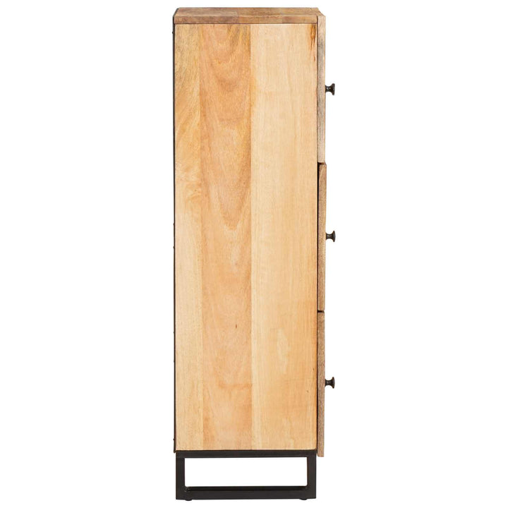Highboard med opbevaring Brun 90 x 33 x 75 cm Massivt mangotræ