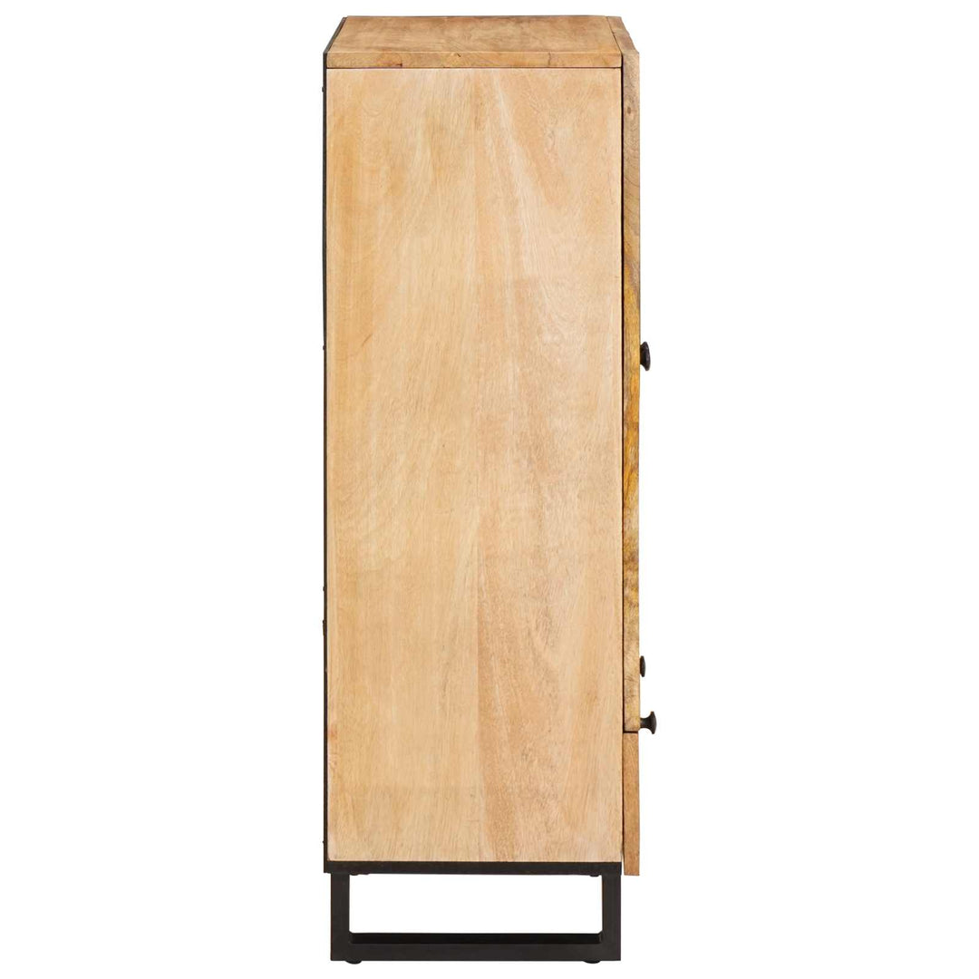 Highboard med skuffe Brun 40 x 33 x 110 cm Massivt mangotræ