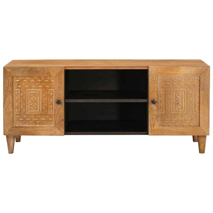 TV Enheder med hylde Lys Brun 105 x 33 x 46 cm Massivt mangotræ