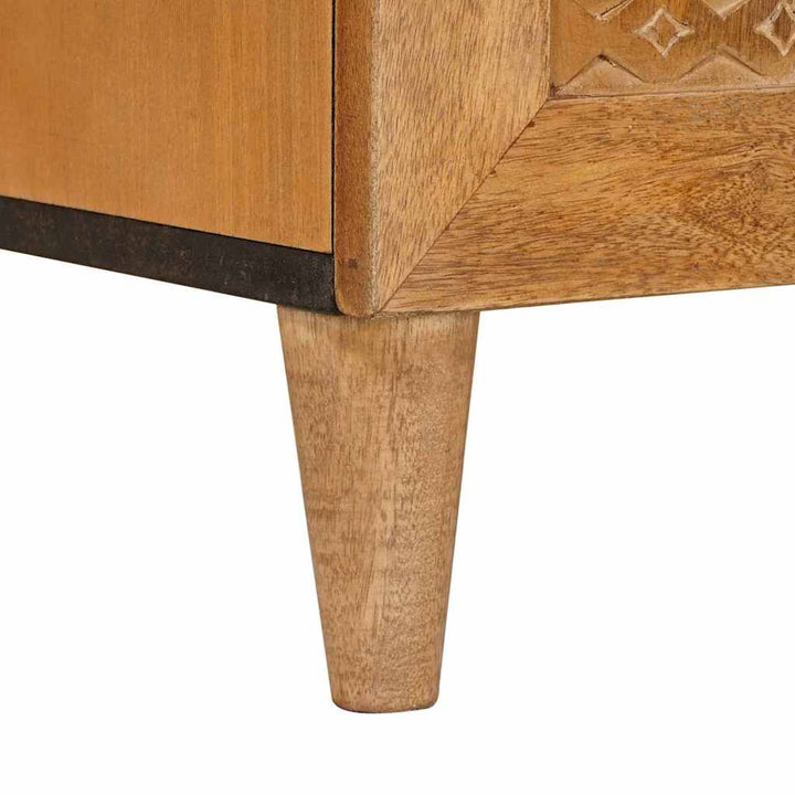 Sideboard Lysebrun 60 x 33 x 75 cm Massivt mangotræ