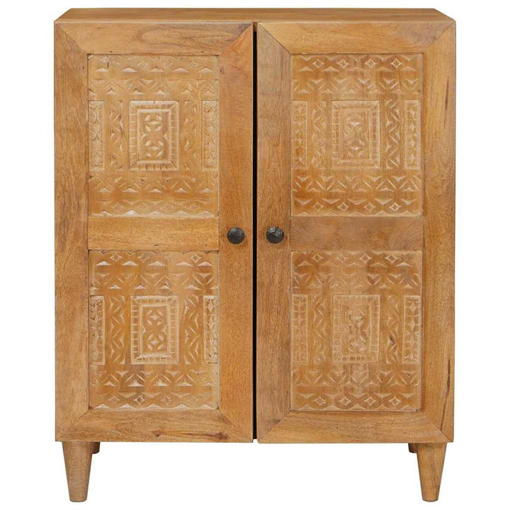 Sideboard Lysebrun 60 x 33 x 75 cm Massivt mangotræ