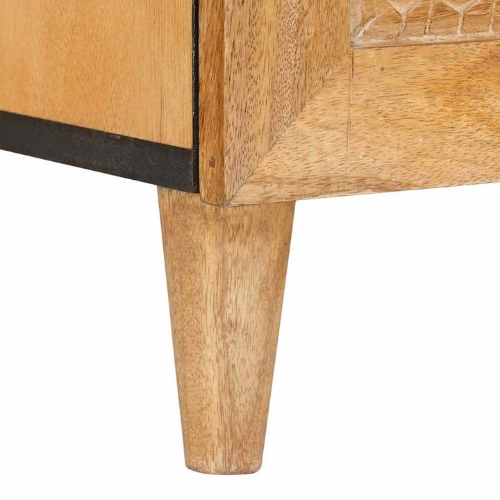 TV-skab med skuffe med hylde 100 x 33 x 46 cm Massivt mangotræ