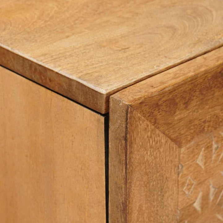 Highboard Lysebrun 40 x 33 x 110 cm Massivt mangotræ