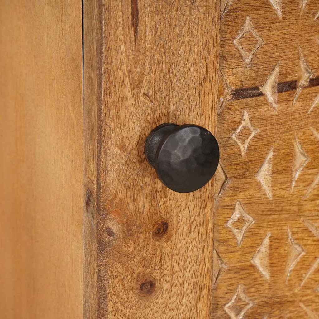 Highboard Lysebrun 40 x 33 x 110 cm Massivt mangotræ