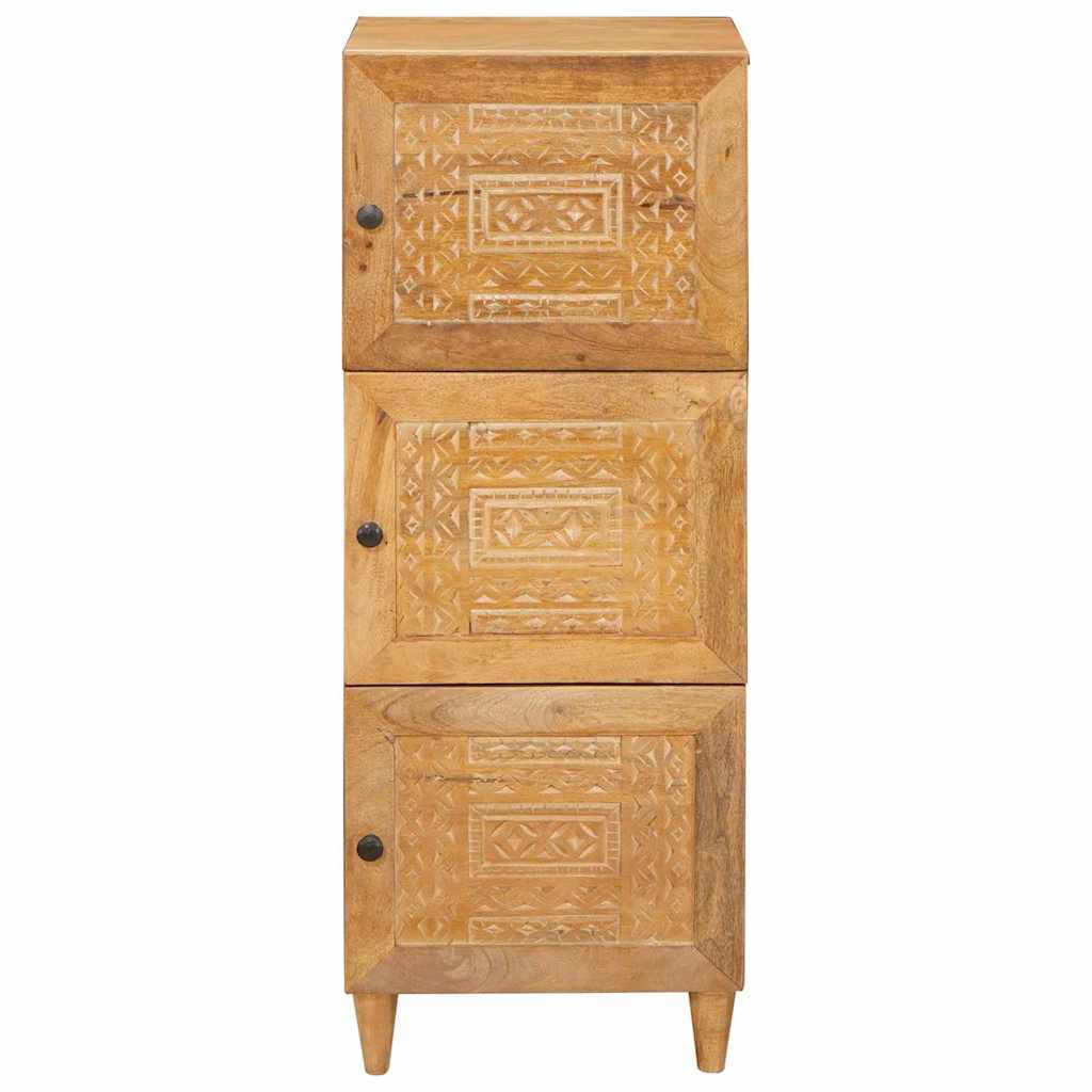 Highboard Lysebrun 40 x 33 x 110 cm Massivt mangotræ
