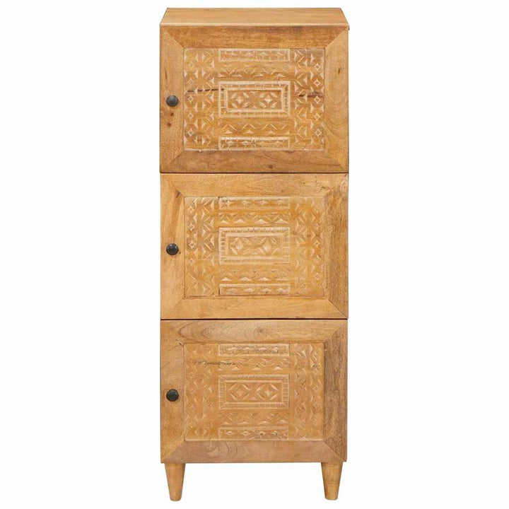 Highboard Lysebrun 40 x 33 x 110 cm Massivt mangotræ