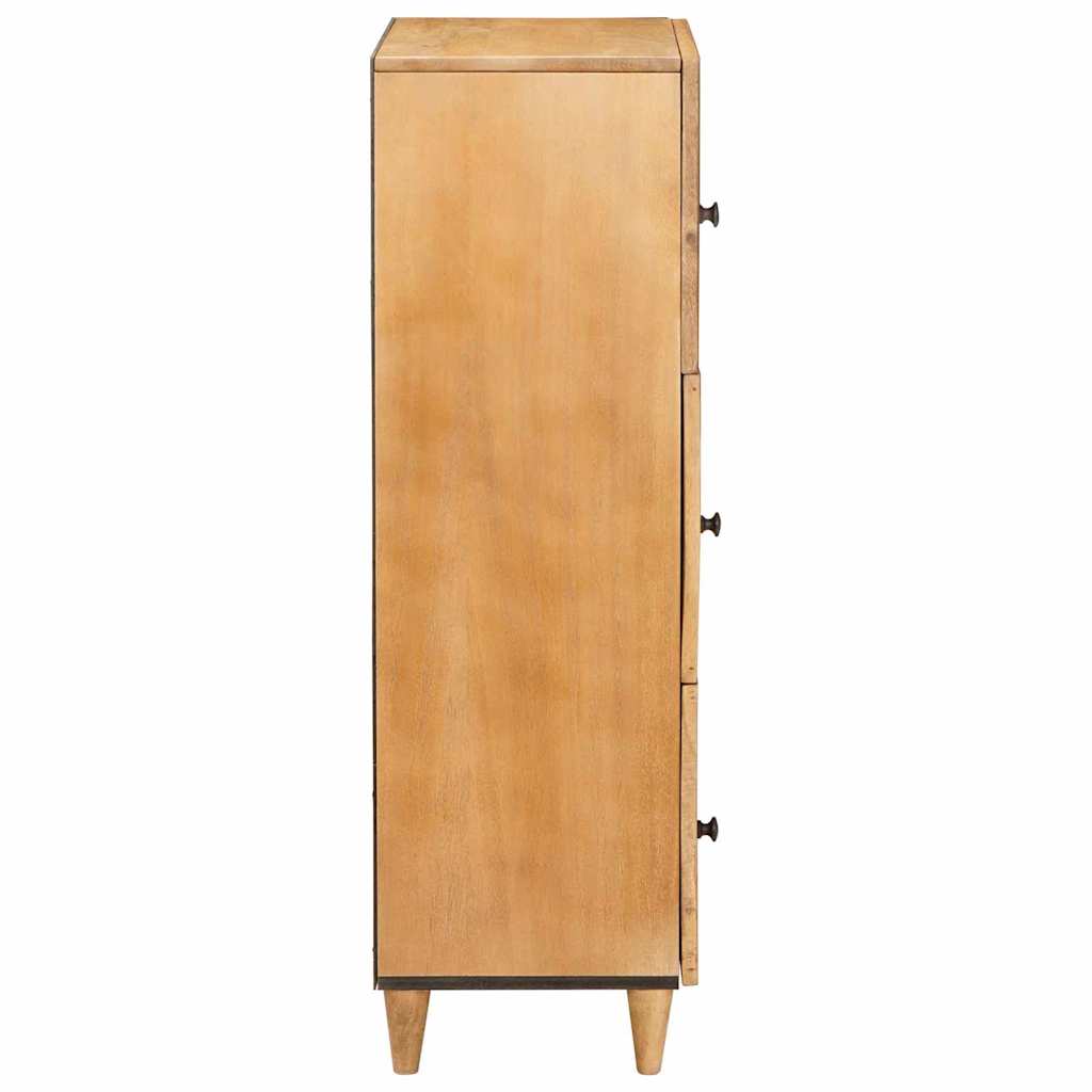 Highboard Lysebrun 40 x 33 x 110 cm Massivt mangotræ