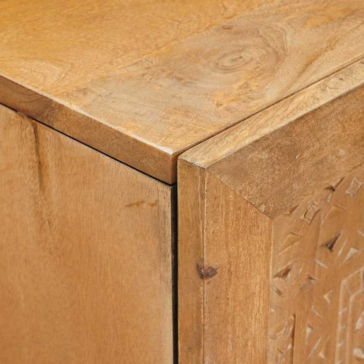 Highboard Lysebrun 60 x 33 x 100 cm Massivt mangotræ