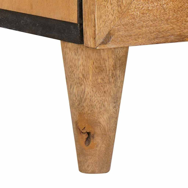 Highboard Lysebrun 60 x 33 x 100 cm Massivt mangotræ