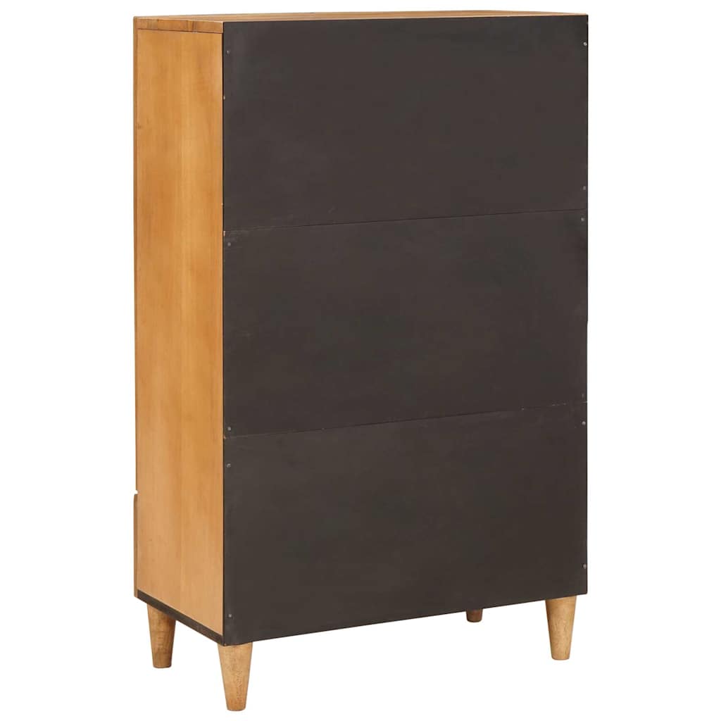 Highboard Lysebrun 60 x 33 x 100 cm Massivt mangotræ