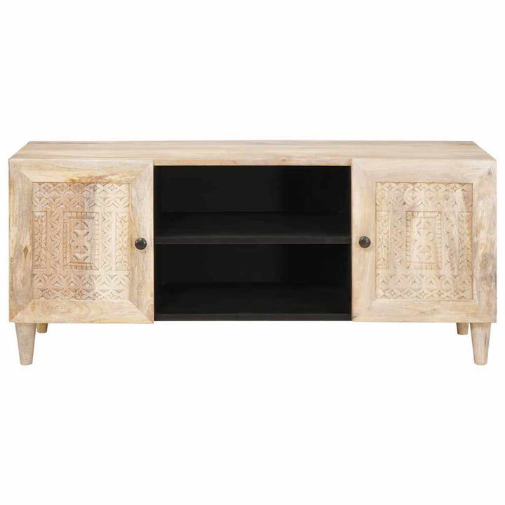 TV Enheder med hylde Hvid 105 x 33 x 46 cm Konstrueret træ