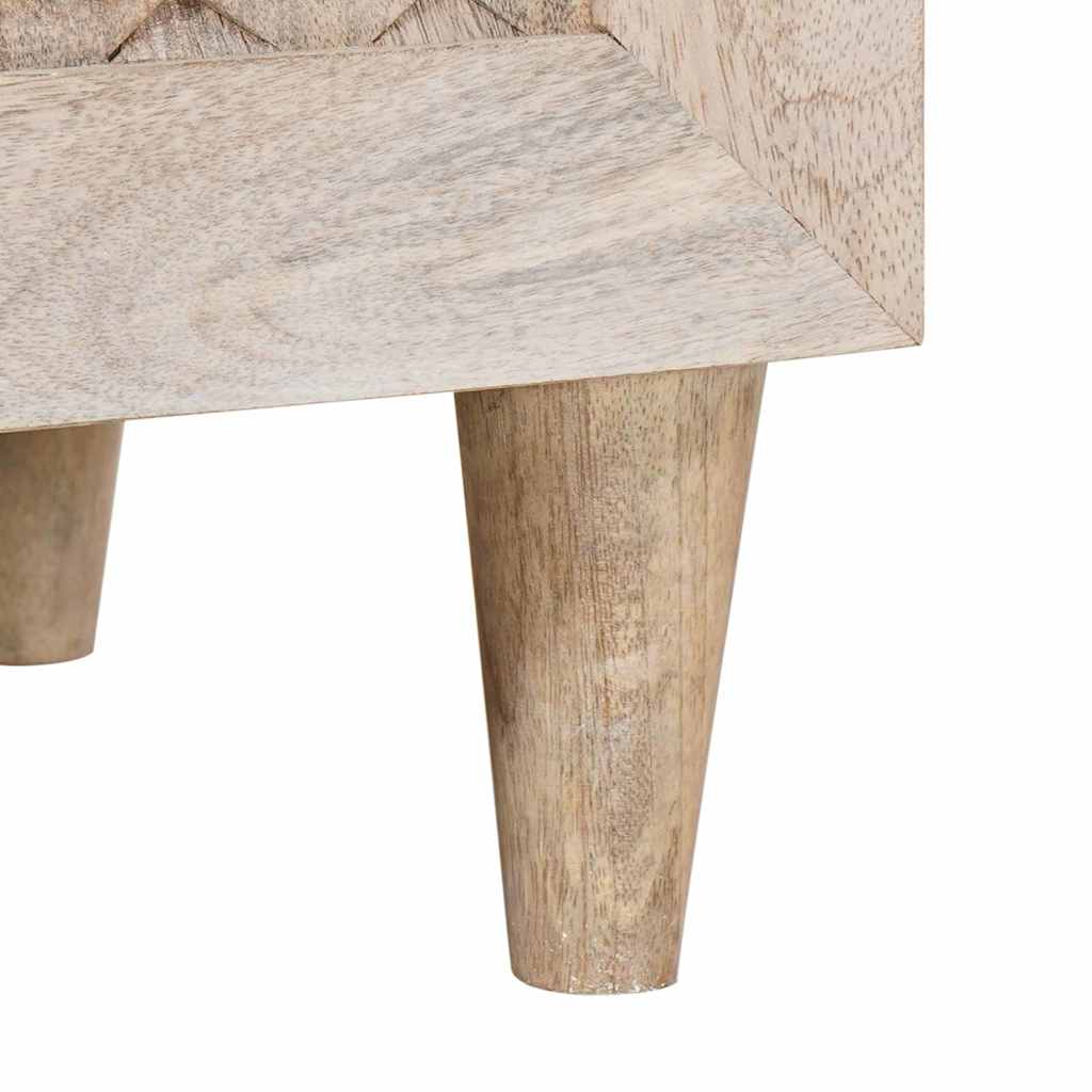Sideboard Hvid 60 x 33 x 75 cm Massivt mangotræ