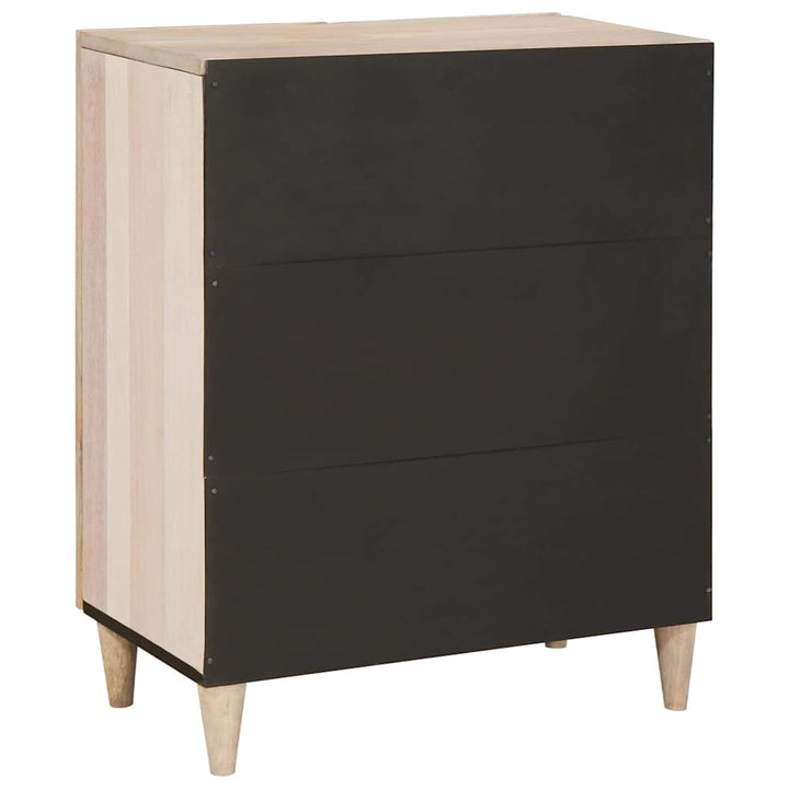 Sideboard Hvid 60 x 33 x 75 cm Massivt mangotræ