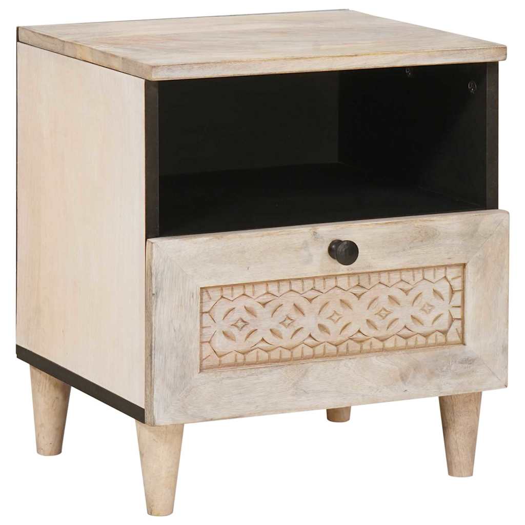 Natskab 2 pcs Hvid 40 x 33 x 46 cm Konstrueret træ