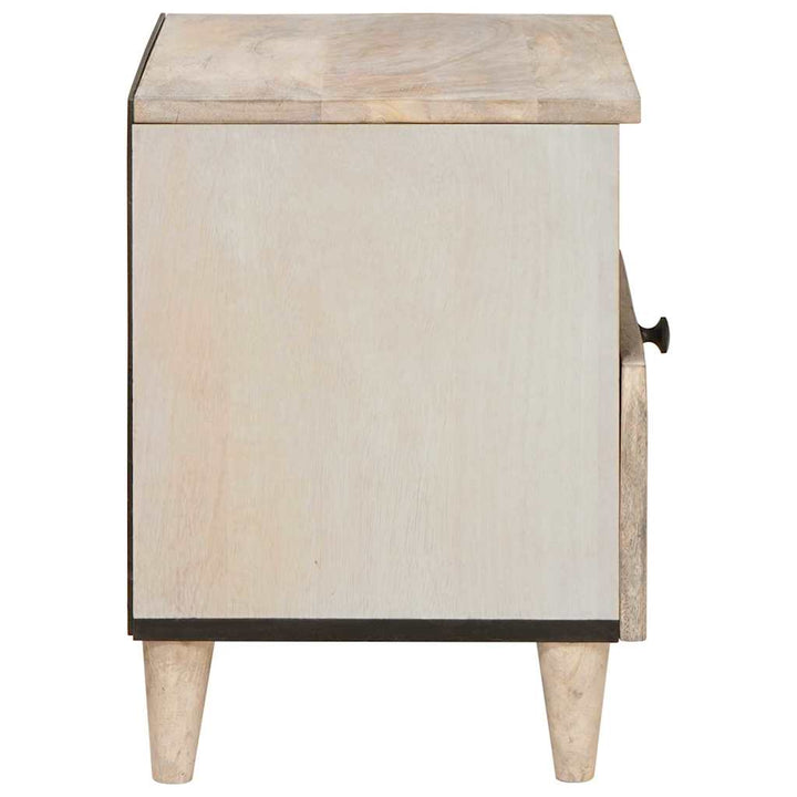 Natskab 2 pcs Hvid 40 x 33 x 46 cm Konstrueret træ