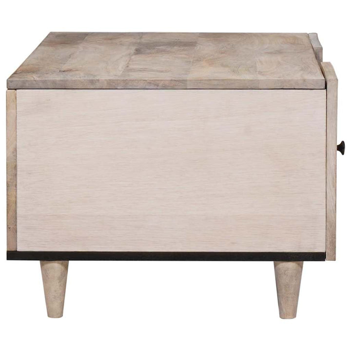 Sofabord Bleg Hvid 100 x 54 x 40 cm Massivt mangotræ