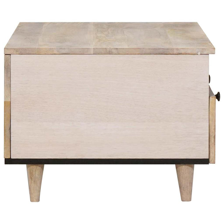 Sofabord Bleg Hvid 80 x 54 x 40 cm Massivt mangotræ