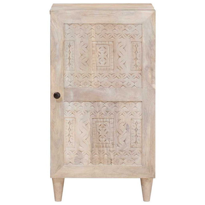 Sideboard Bleg Hvid 40 x 33 x 75 cm Massivt mangotræ