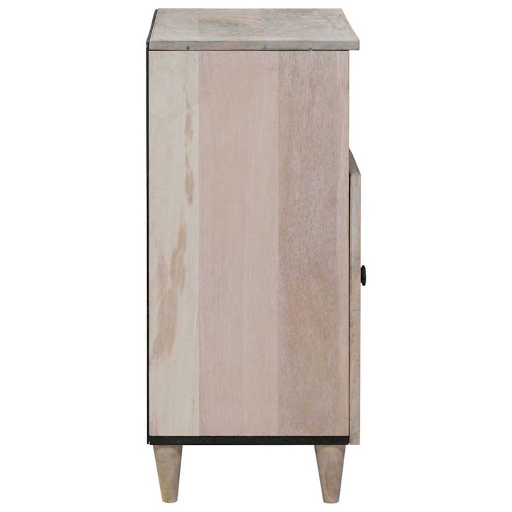 Sideboard Bleg Hvid 60 x 33 x 75 cm Massivt mangotræ