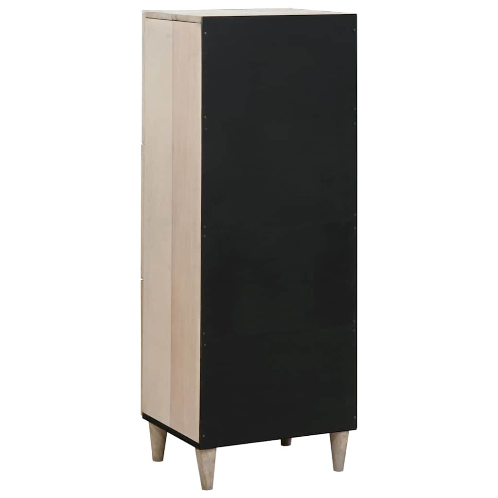 Highboard Hvid 40 x 33 x 110 cm Massivt mangotræ