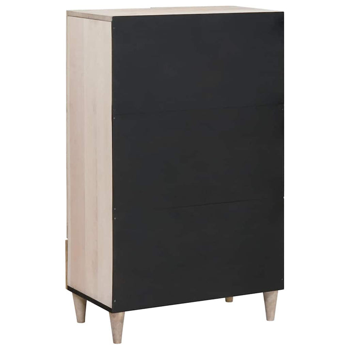 Highboard Hvid 60 x 33 x 100 cm Massivt mangotræ