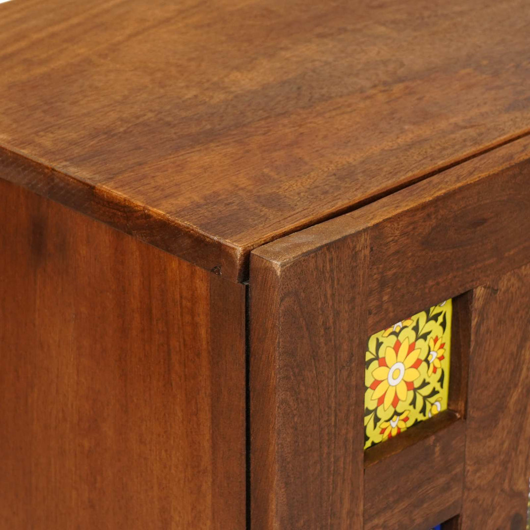 Sideboard Valnød 60 x 33 x 75 cm Massivt mangotræ