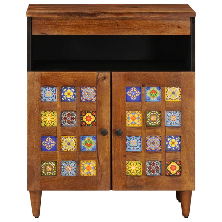 Sideboard Valnød 60 x 33 x 75 cm Massivt mangotræ