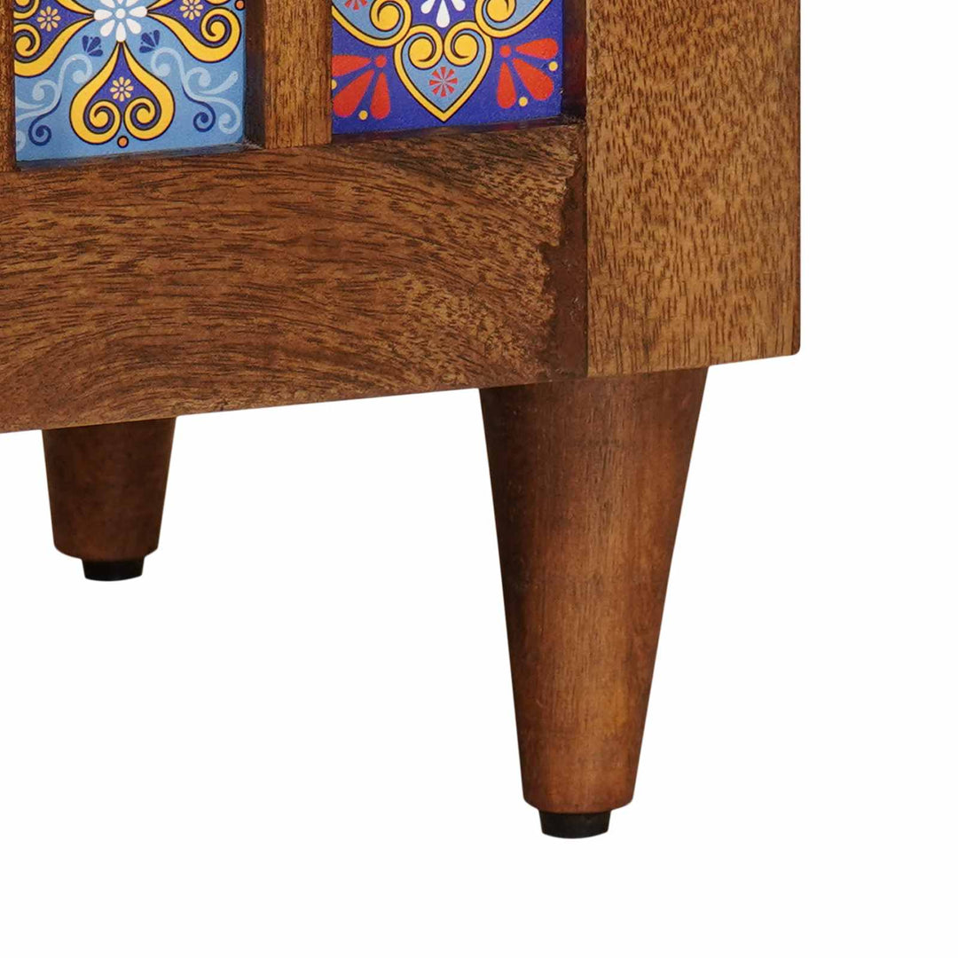 Sideboard med dør Valnød 60 x 33 x 75 cm Massivt mangotræ