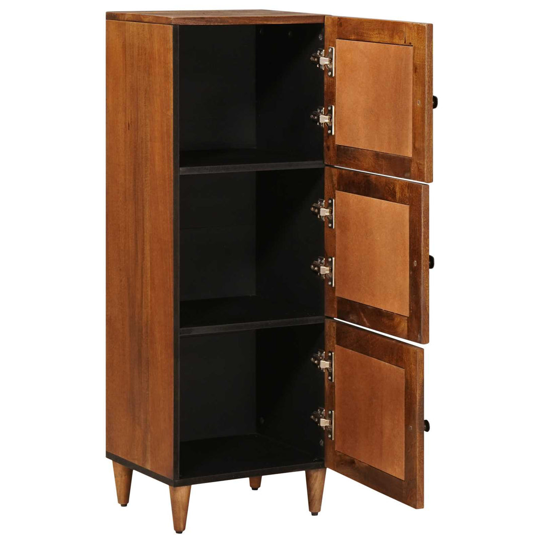 Highboard med dør Valnød 40 x 33 x 110 cm Massivt mangotræ