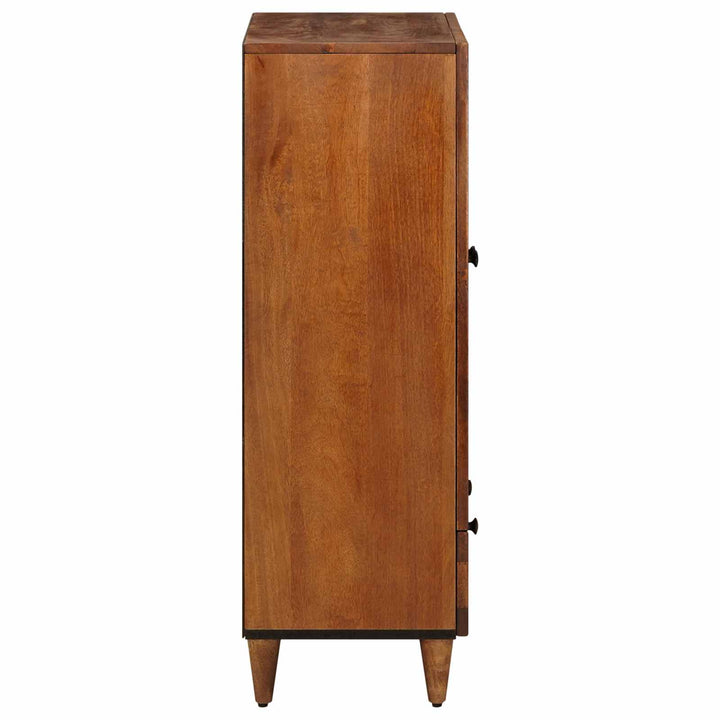 Highboard med skuffe Valnød 60 x 33,5 x 100 cm Massivt mangotræ