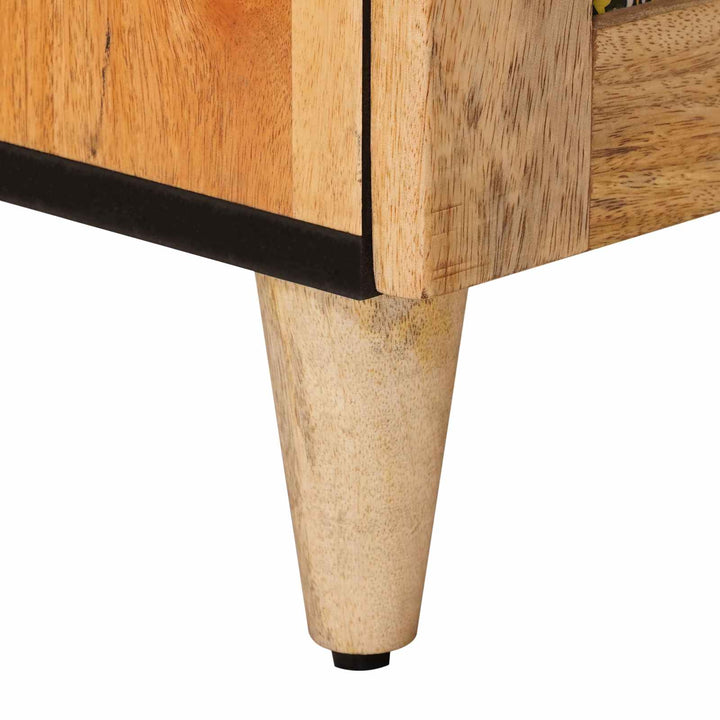 Natskab 2 pcs Naturfarvet 40 x 33 x 46 cm Massivt mangotræ