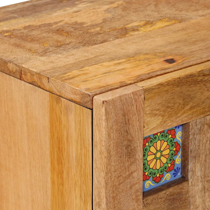 Sideboard Naturfarvet 60 x 33 x 75 cm Massivt mangotræ