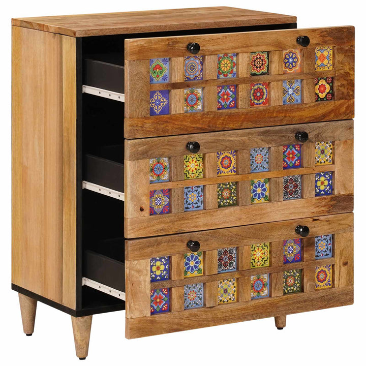 Sideboard Naturfarvet 60 x 33 x 75 cm Massivt mangotræ