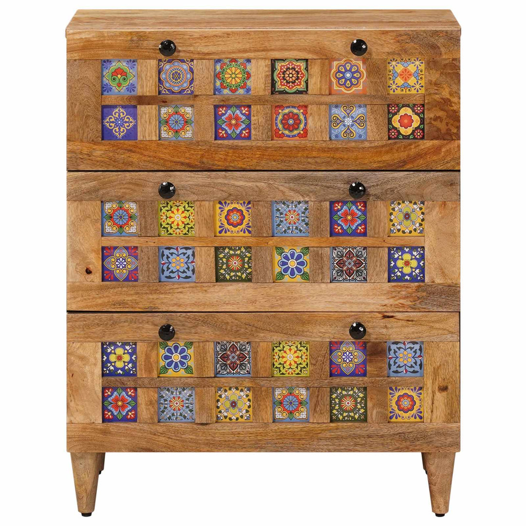 Sideboard Naturfarvet 60 x 33 x 75 cm Massivt mangotræ