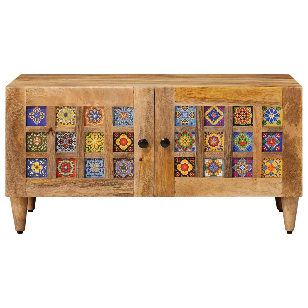 Sofabord Naturfarvet 80 x 50 x 40 cm Massivt mangotræ